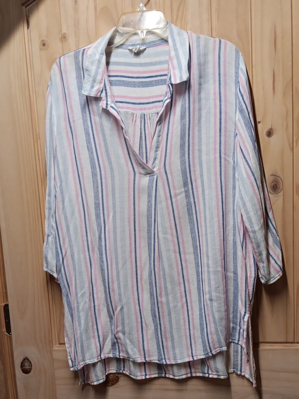 Tribal Jeans High Low Tunic Top EUC